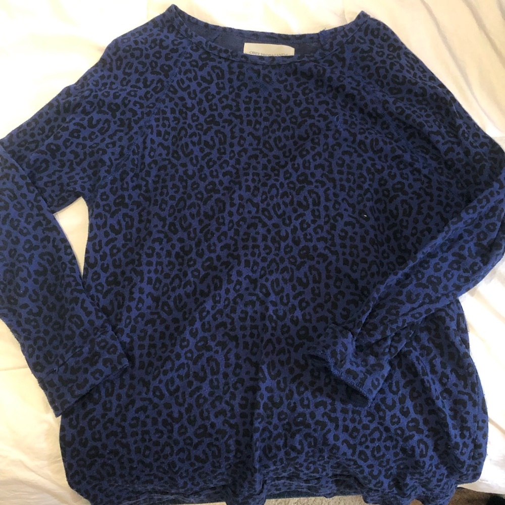 Leopard obey sweatshirt
